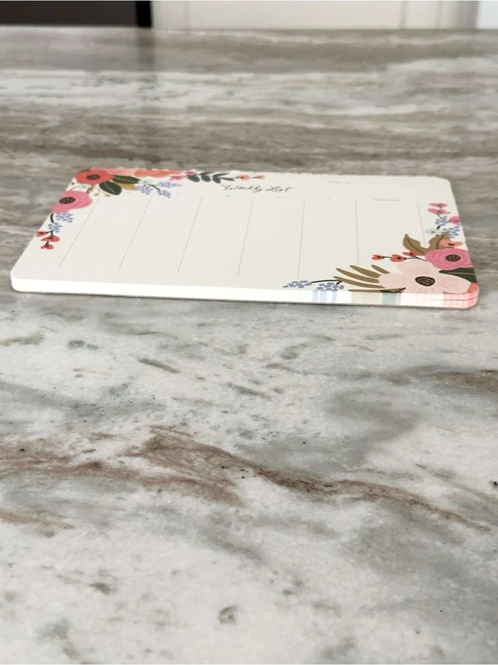 Anthropologie Rifle Paper Co. Floral Weekly Desk Notepad Planner - Mouse Pad